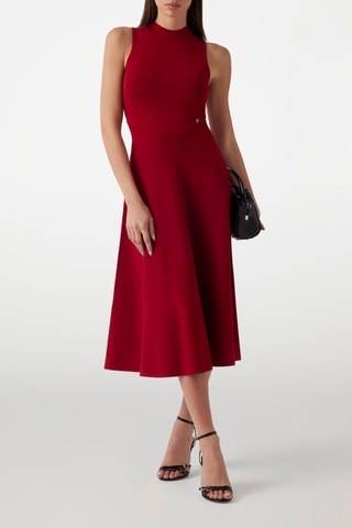 Robe midi - Rouge