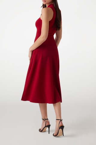 Robe midi - Rouge