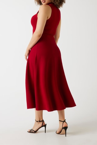Robe midi - Rouge