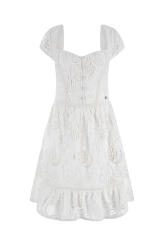 Robe patineuse en guipure - Blanc