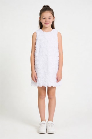 Robe droite sans manches - Blanc