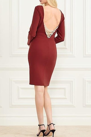 Robe droite Celia - Rouge