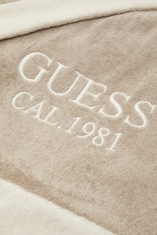 Serviette de plage - Gris foncé et écru - 180 x 100 cm - Guess