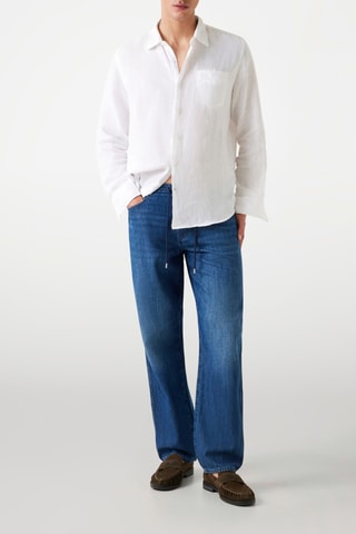 Chemise en lin - Blanc