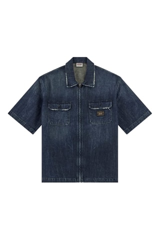 Chemise en jean - Bleu marine