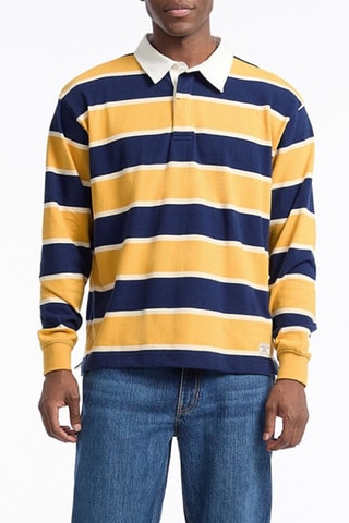 Polo - Bleu marine et jaune