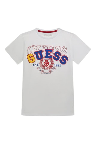 T-shirt en coton biologique - Blanc - Guess