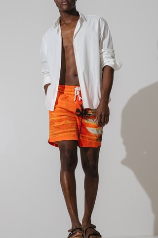 Short de bain - Orange - Guess