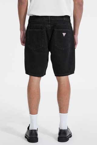 Bermuda regular en jean - Noir