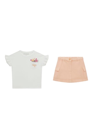 T-shirt et jupe - Blanc