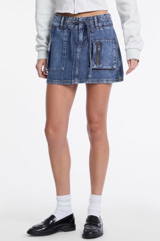 Minijupe en jean - Bleu