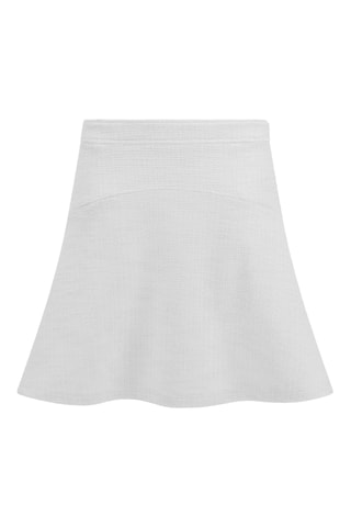 Minijupe taille haute - Blanc