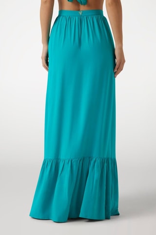 Jupe longue taille haute - Vert émeraude - Guess