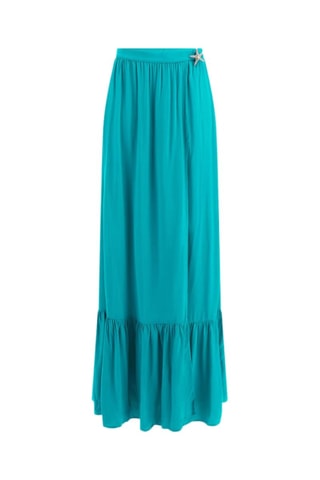 Jupe longue taille haute - Vert émeraude - Guess