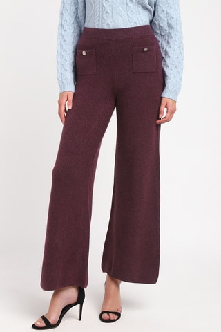 Pantalon wide legs - Bordeaux
