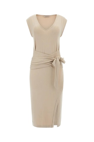 Robe portefeuille - Beige