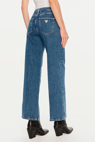 Jean wide legs taille haute - Bleu
