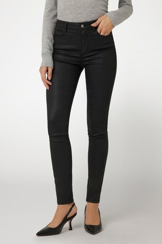 Jean skinny taille haute - Noir