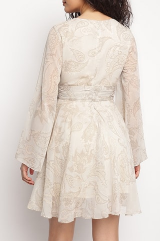 Robe portefeuille - Ecru