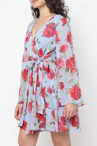 Robe portefeuille - Bleu clair