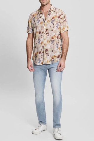 Chemise slim - Beige