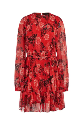 Robe plissée Bianca - Rouge