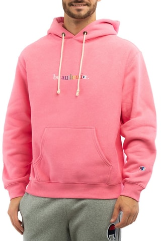 Sweat à capuche - Rose - Blanc, bleu et rose