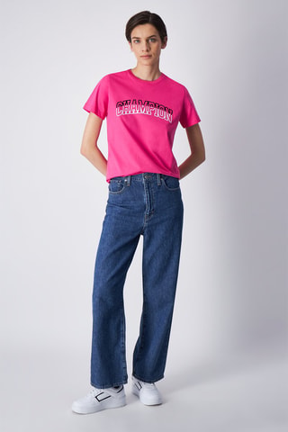 T-shirt Color Punch - Fuchsia - Rose