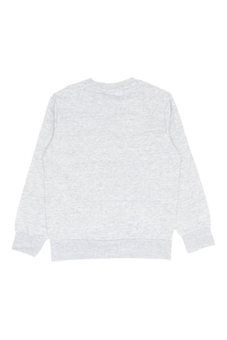 Sweat - Gris chiné - Blanc, noir et gris