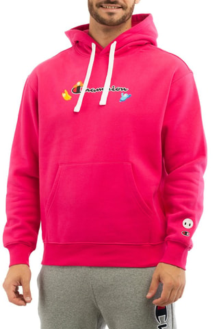 Sweat à capuche - Fuchsia - Noir, jaune et rose
