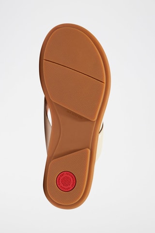 Tongs en cuir - Beige