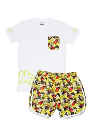 T-shirt - Blanc, noir et rouge