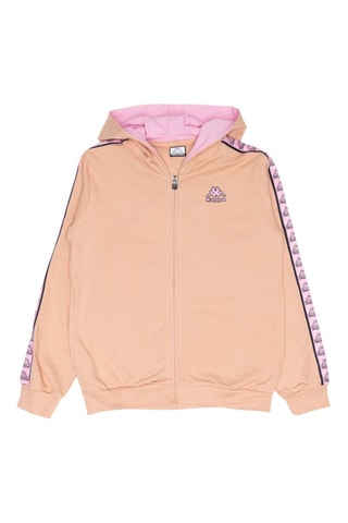 Sweat à capuche - Beige et rose