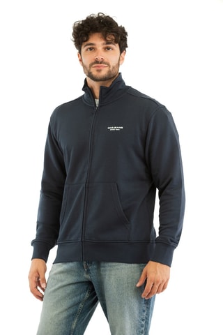 Sweat regular - Bleu et blanc