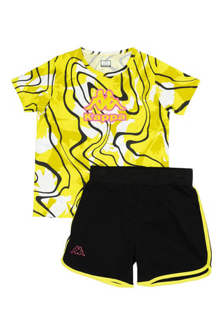 T-shirt - Blanc, noir et jaune