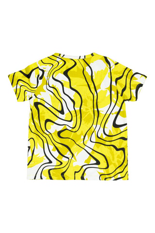 T-shirt - Blanc, noir et jaune