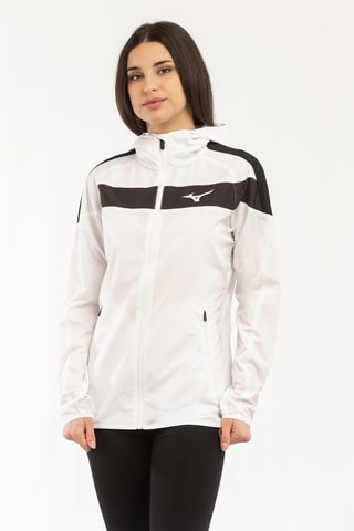 Coupe-vent à capuche Hooded - Blanc et noir
