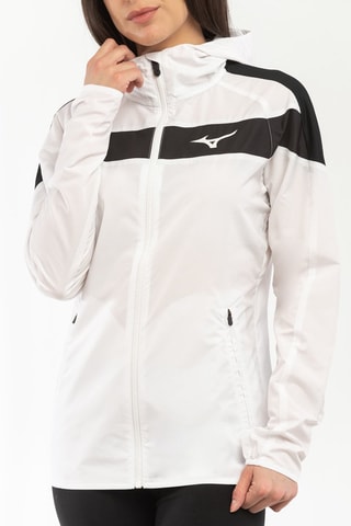 Coupe-vent à capuche Hooded - Blanc et noir