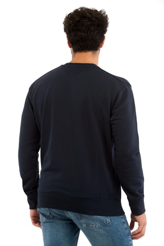 Sweat regular - Gas - Blanc et bleu