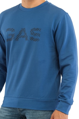 Sweat regular - Noir et bleu
