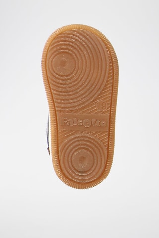 Baskets en cuir nappa Adam - Falcotto - Bleu et marron