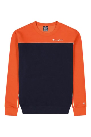 Sweat - Orange et bleu marine - Blanc, rouge, bleu et orange