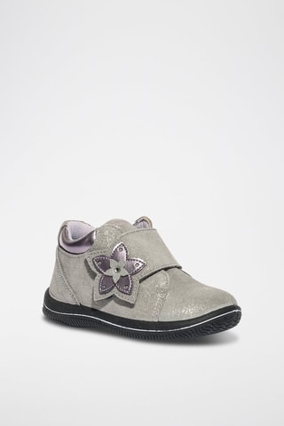 Bottines en nubuck Frutti Baby - Violet et gris
