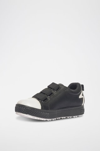 Baskets en cuir Barth 28 - Blanc et noir