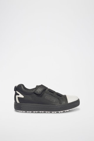 Baskets en cuir Barth 28 - Blanc et noir