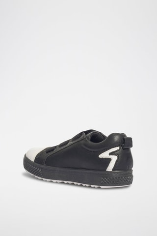 Baskets en cuir Barth 28 - Blanc et noir