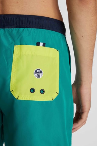 Short de bain - North Sails - Bleu et vert