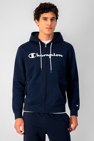 Sweat à capuche - Blanc, rouge et bleu