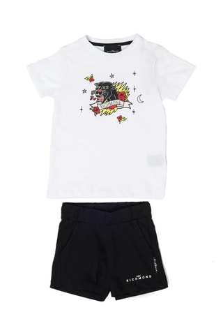 T-shirt et short Trestim - Blanc et noir