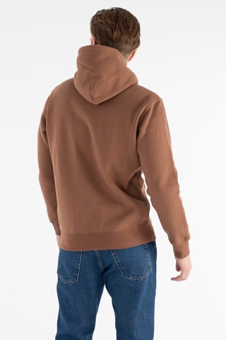 Sweat à capuche - Blanc et marron